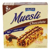 Мюсли-батончики Crownfield Chocolate No added sugar 200 гр