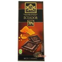 Шоколад тёмный JD Gross Ecuador 70% with caramel 125 гр
