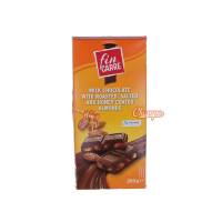 Шоколад молочный Fin Carre Milk Chocolate with roasted, salted and honey coated almonds 200 гр