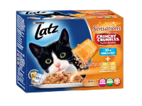 Корм для кошек Latz Sensations Cruncky (рыба) 10х100 гр + 40 гр