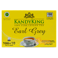 Чай черный KandyKing Earl Grey с бергамотом 110 пакетиков