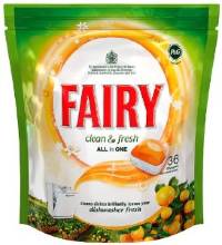 Таблетки для посудомойки Fairy Clean&fresh All in one Citrus garden 60 шт
